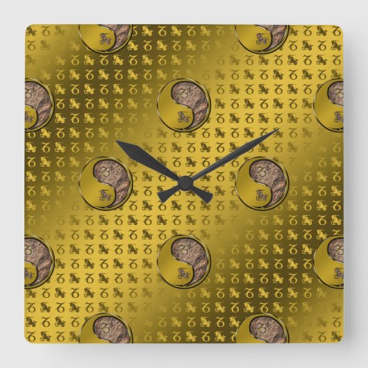 Horloge Carrée Capricorne (Recto)