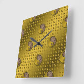 Horloge Carrée Capricorne (Angle)