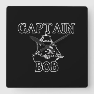 Horloge Carrée Capt Bob