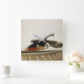 Horloge Carrée Capture de macro de cartouche - (Maison)