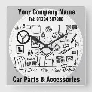 Horloge Carrée Car Parts et Accessoires