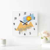 Horloge Carrée Caravane (Maison)