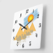 Horloge Carrée Caravane (Angle)