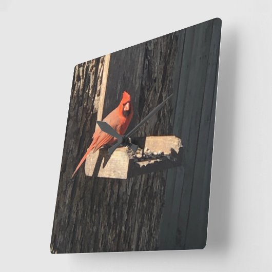 Horloge Carrée Cardinal (Angle)