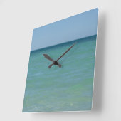 Horloge Carrée Caribbean Sea Wall Clock (Angle)
