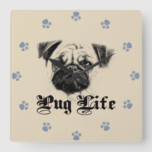 Horloge Carrée Carlin (Recto)