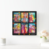 Horloge Carrée CARNAVAL DE VENISE COLLECTION Danse Musique Théâtr (Maison)