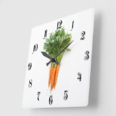 Horloge Carrée Carottes (Angle)