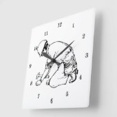 Horloge Carrée Carpenter professionnel (Angle)