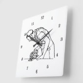 Horloge Carrée Carpenter professionnel (Angle)