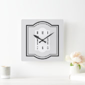 Horloge Carrée Carré Art déco (Maison)