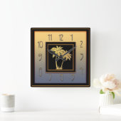 Horloge Carrée Carré Art déco Palm (Maison)