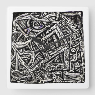 Horloge Carrée Carré One, par Brian Benson