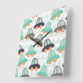 Horloge Carrée Cars et More (Angle)