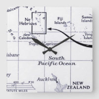 Carte d'océan de South Pacific