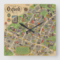 Carte d'Oxford, Angleterre (Chemins de fer britann