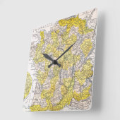 HORLOGE CARRÉE CARTE : LA FRANCE (Angle)