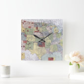 HORLOGE CARRÉE CARTE : RÉSERVATIONS, 1892 (Maison)