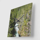 Horloge Carrée Cascade de la forêt nationale olympique (Angle)