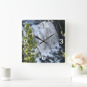 Horloge Carrée Cascade de Yellowstone (Maison)