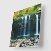 Horloge Carrée Cascade Serene (Angle)