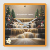Horloge Carrée "Cascading Falls of Joy" (Recto)
