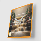 Horloge Carrée "Cascading Falls of Joy" (Angle)