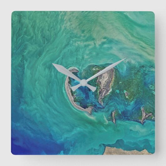 Horloge Carrée caspian (Recto)