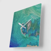 Horloge Carrée caspian (Angle)