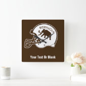 Horloge Carrée Casque Mammoth de l'Université de Beringia (Maison)