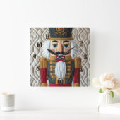 Horloge Carrée Casse-noisettes de Noël (Maison)