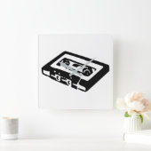 Horloge Carrée Cassette audio (Maison)