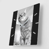 Horloge Carrée Cat (Angle)