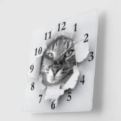 Horloge Carrée Cat (Angle)