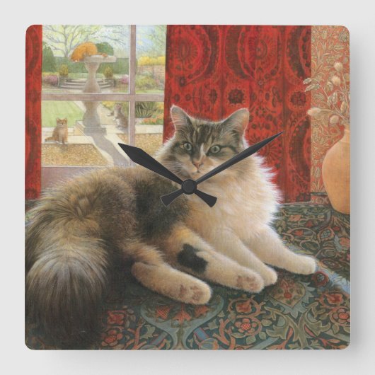 Horloge Carrée CAT Wall (Recto)