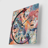 Horloge Carrée Cat Wall Clock (Angle)