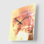 Horloge Carrée Cat Wall Clock (Angle)