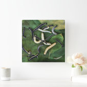 Horloge Carrée Catalpa Worms (Maison)