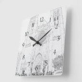 Horloge Carrée Cathédrale de Grace (Angle)