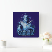 Horloge Carrée Catholique romaine depuis AD33 Jésus-Christ (Maison)