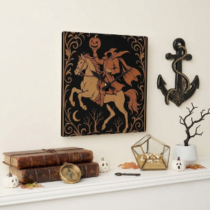 Horloge Carrée Cavalier sans tête Sleepy Hollow Jack Vintage Noir