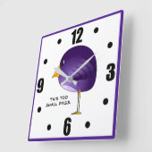 Horloge Carrée Ceci trop passera (Angle)