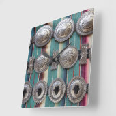 Horloge Carrée Ceintures en argent à vendre, Père Noël Fe, Nouvea (Angle)