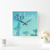 Horloge Carrée Celebrate The Weekend (Maison)