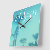 Horloge Carrée Celebrate The Weekend (Angle)