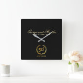 Horloge Carrée Celebrating 50th Anniversary. Customizable. (Maison)