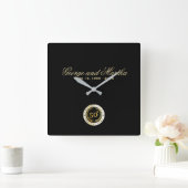 Horloge Carrée Celebrating 50th Anniversary. Customizable. (Maison)