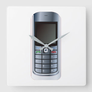 Horloge Carrée Cell Phone