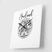 Horloge Carrée Celtic Wall Clock (Angle)