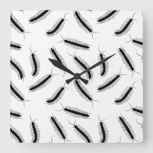 Horloge Carrée Centipedes